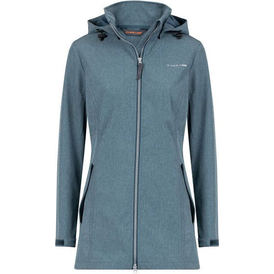 Life line Harper softshell parka dames blauwgrijs maat 42