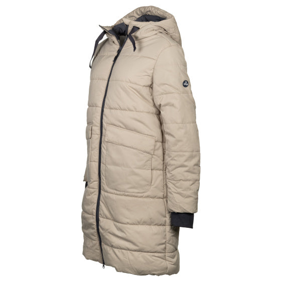 Afbeelding laden in galerijviewer, Life line Howitt Fake Down Parka dames beige maat M
