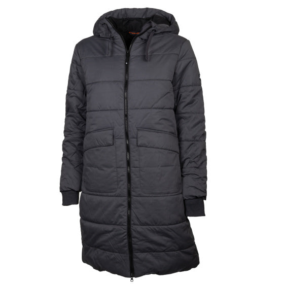 Afbeelding laden in galerijviewer, Life line Howitt Fake Down Parka dames grijs maat M
