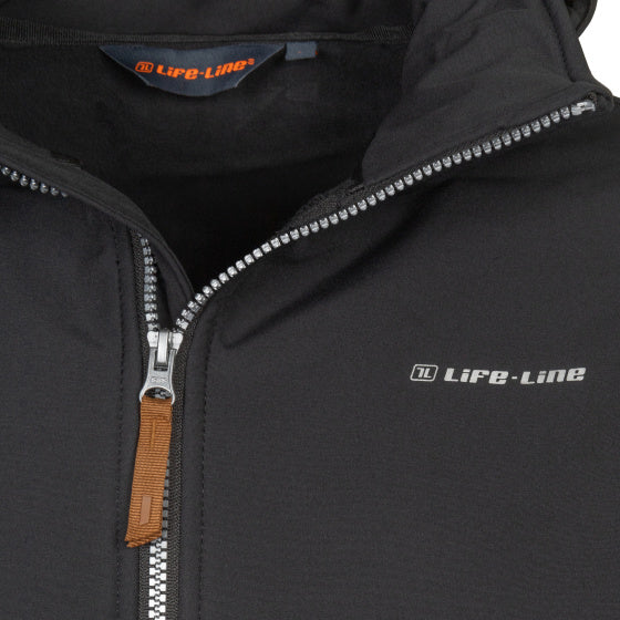 Afbeelding laden in galerijviewer, Life line Kasper softshell jacket heren zwart maat XL
