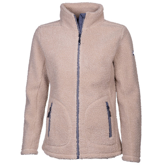 Life line Lorne Sherpa Fleecejas dames beige maat XXL