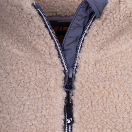 Life line Lorne Sherpa Fleecejas dames beige maat XXL