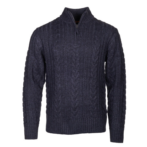 Afbeelding laden in galerijviewer, Life line Marcel sweater knit half zip heren donkerblauw maat 4XL
