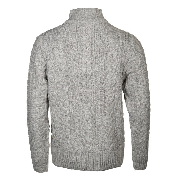 Afbeelding laden in galerijviewer, Life line Marcel sweater knit half zip heren lichtgrijs maat L
