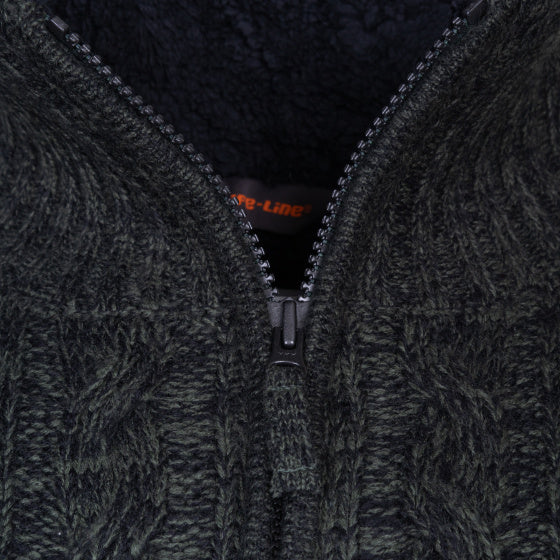 Afbeelding laden in galerijviewer, Life line Morgan 2 Morgan knit full zip heren groen maat XL
