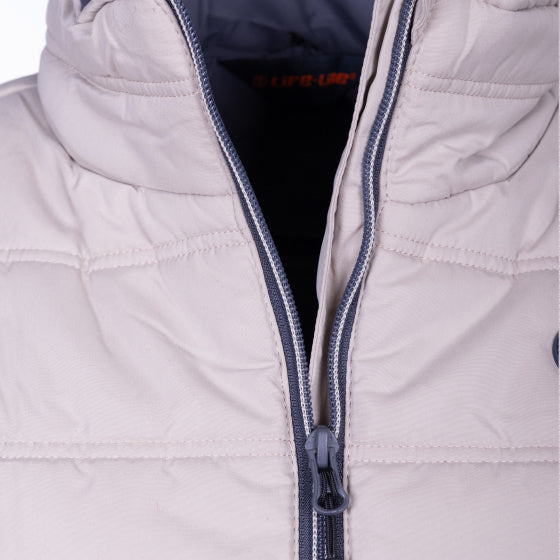 Afbeelding laden in galerijviewer, Life line Tully Fake Down bodywarmer dames beige maat L
