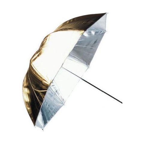 Afbeelding laden in galerijviewer, Linkstar Flitsparaplu PUK-84GS Zilver Goud 100 cm (Omkeerbaar)
