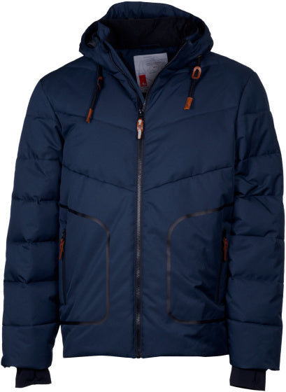 Afbeelding laden in galerijviewer, Maupiti Marck II padded winterjas heren donkerblauw maat M
