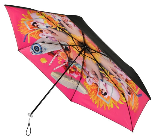 Afbeelding laden in galerijviewer, Minimax Paraplu UPF50+ 92 cm polyester zwart roze
