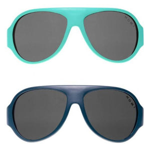 Mokki Click Change kinderzonnebril 2-5 jaar blauw 2 stuks