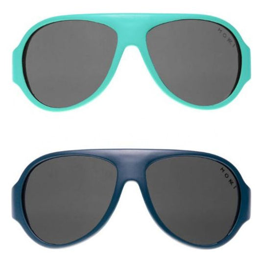 Mokki Click Change kinderzonnebril 2-5 jaar blauw 2 stuks