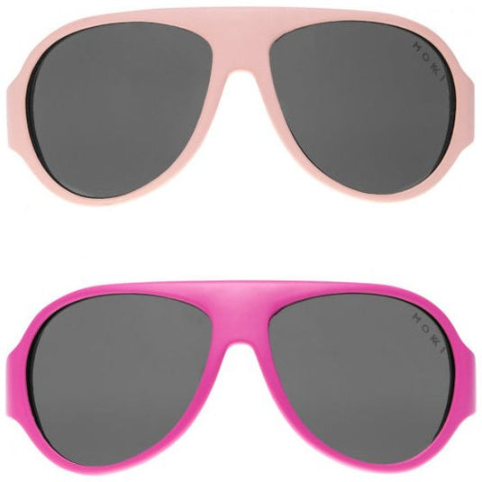 Mokki Click Change kinderzonnebril 2-5 jaar roze 2 stuks