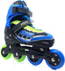 Move Inline skates Fast semi-softboot verstelbaar blauw groen maat 38-41