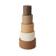 Nuuroo Nuuroo Vanja silicone stacking tower-Brown color mix