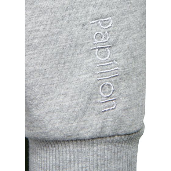 Afbeelding laden in galerijviewer, Papillon Sweat hooded vest dames grijs maat M
