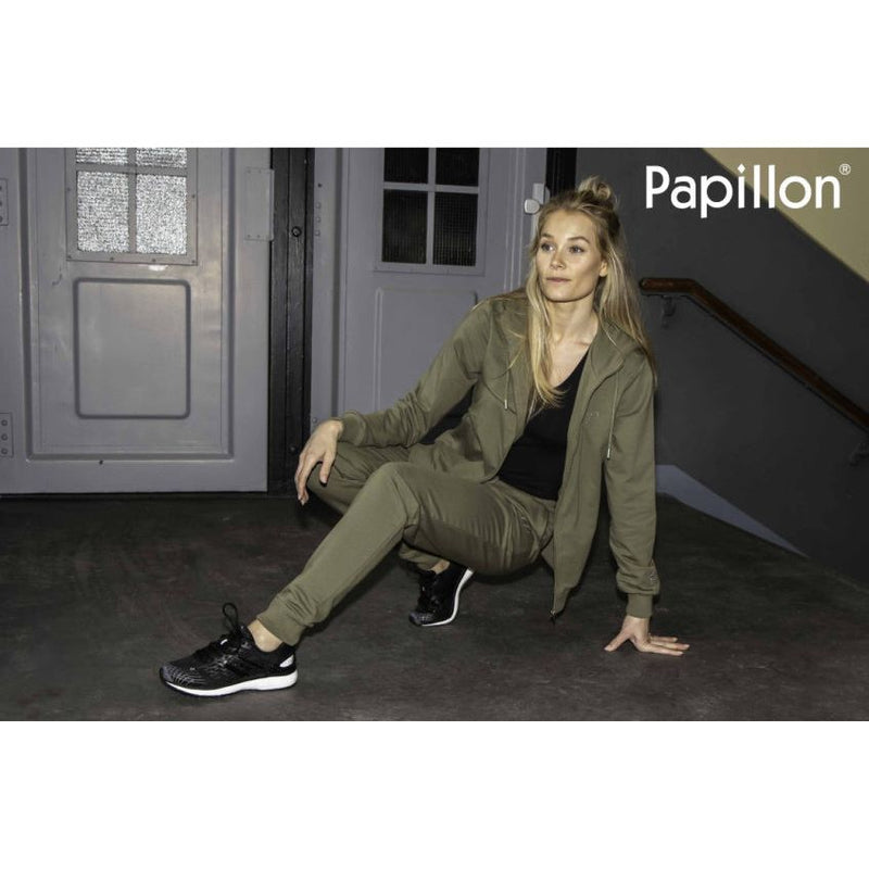 Afbeelding laden in galerijviewer, Papillon Sweat pants cuff dames camouflagegroen maat XXL
