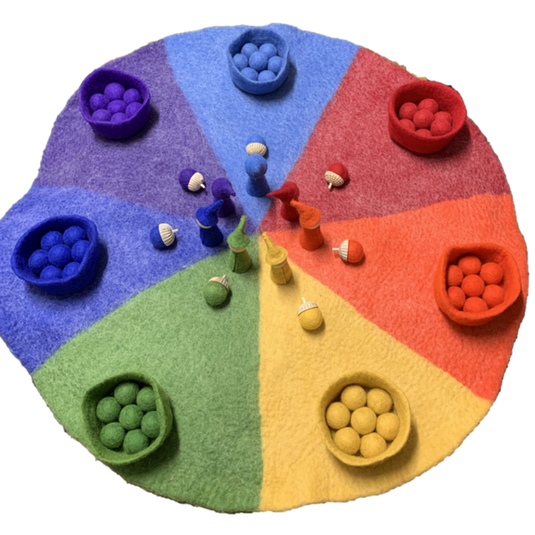 Papoose Toys Papoose Toys 90cm Rainbow Mat