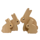 Papoose Toys Papoose Toys Bunny Family 4pc