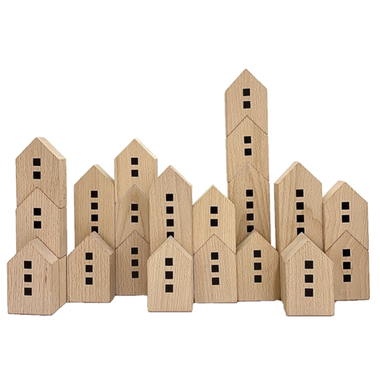 Papoose Toys Papoose Toys City Scape Blocks 22pc
