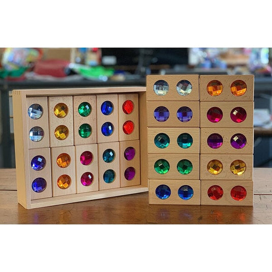 Papoose Toys Papoose Toys Double Gem Blocks 20pc