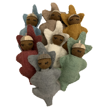 Papoose Toys Papoose Toys Earth Acorn babies 7pc
