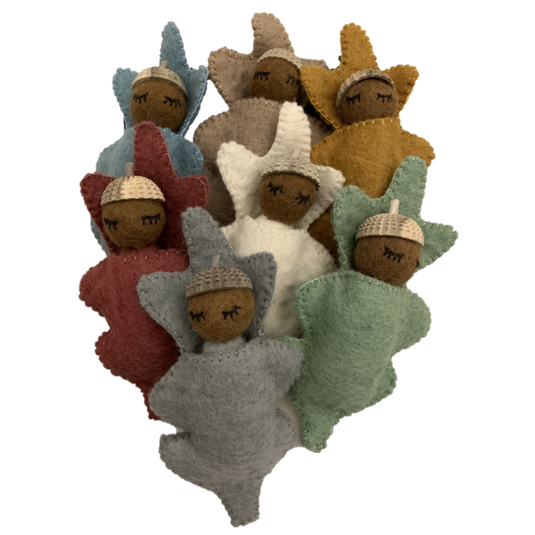 Papoose Toys Papoose Toys Earth Acorn babies 7pc