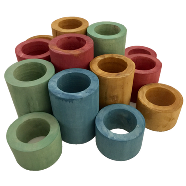 Papoose Toys Papoose Toys Earth Tubes 16pc