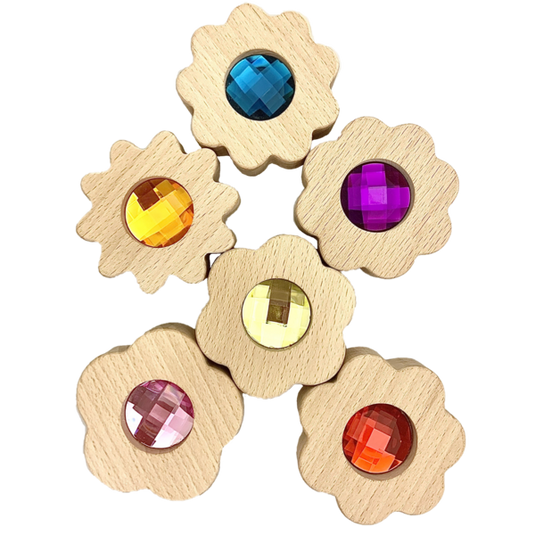Papoose Toys Papoose Toys Gem Counting Flowers 6pc