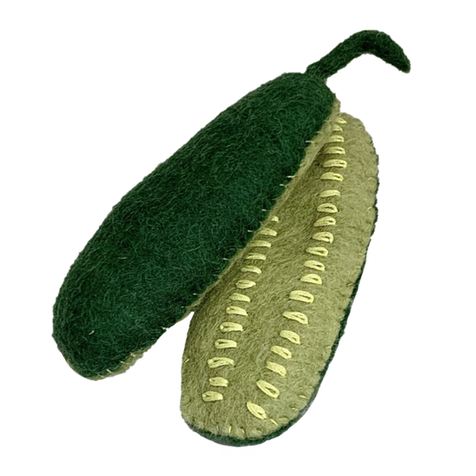 Papoose Toys Papoose Toys Half Cucumber Slices 4pc