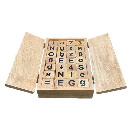 Papoose Toys Papoose Toys Half Letter and Number Set