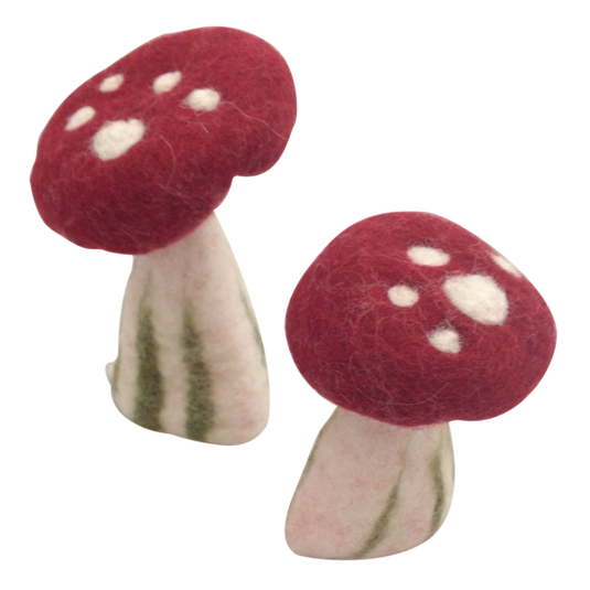 Papoose Toys Papoose Toys Hollow Mushrooms Medium 6pc