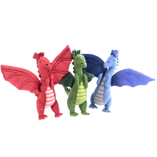 Papoose Toys Papoose Toys Large Dragons 3pc