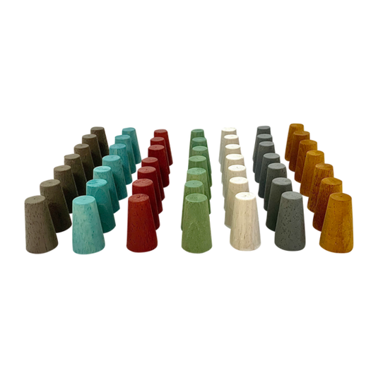 Papoose Toys Papoose Toys Mini Earth Cones 49pc
