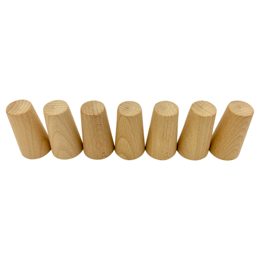 Papoose Toys Papoose Toys Mini Natural Cones 7pc