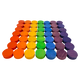 Papoose Toys Papoose Toys Mini Rainbow Concave 3cm 49pc