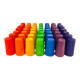 Papoose Toys Papoose Toys Mini Rainbow Cones 49pc