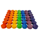 Papoose Toys Papoose Toys Mini Rainbow Convex 49pc