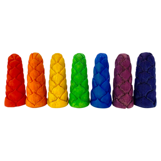 Papoose Toys Papoose Toys Mini Rainbow Flower Buds S 7pc
