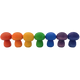 Papoose Toys Papoose Toys Mini Rainbow Mushroom 7pc