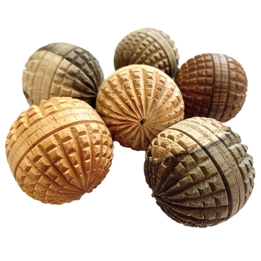 Papoose Toys Papoose Toys Mini WW Acorn Balls 6pc