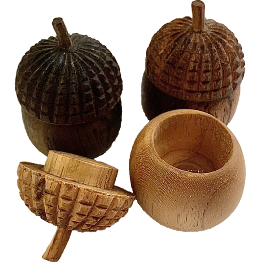 Papoose Toys Papoose Toys Mini WW Acorn Pots 6pc