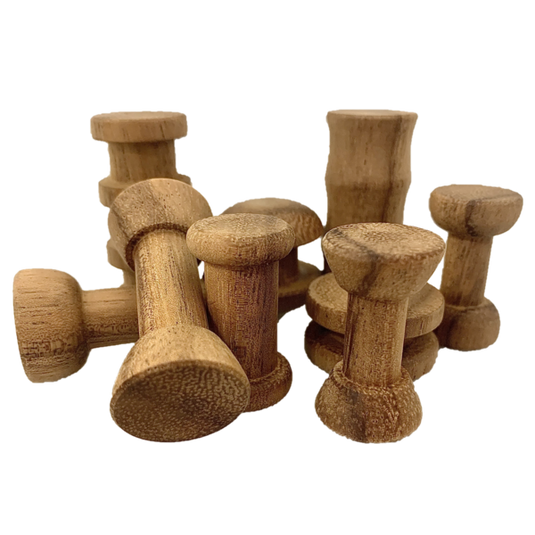Papoose Toys Papoose Toys Mini WW Spool Set Java Teak 10