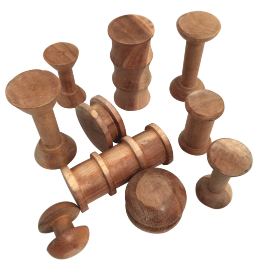 Papoose Toys Papoose Toys Mixed Shaped Spool Set 10