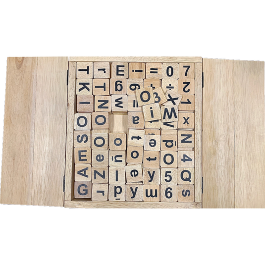 Papoose Toys Papoose Toys Natural Letters Numbers Set