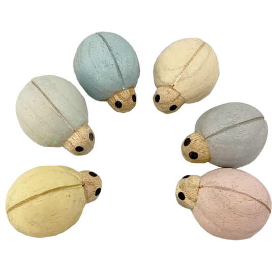 Papoose Toys Papoose Toys Pastel Ladybirds 6pc