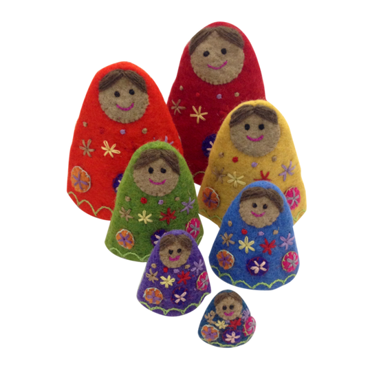 Papoose Toys Papoose Toys Rainbow Babushkas 7