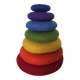 Papoose Toys Papoose Toys Short Rainbow Stacking Set 7pc