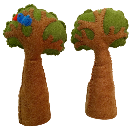 Papoose Toys Papoose Toys Tree + Bird 2pc