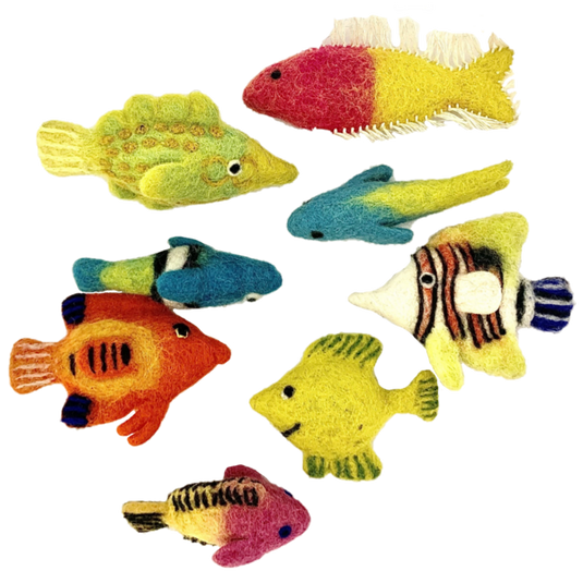 Papoose Toys Papoose Toys Tropical Fish 8pc