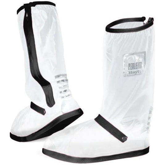 Perletti Overschoenen reflecterend PVC transparant zwart maat 36-39